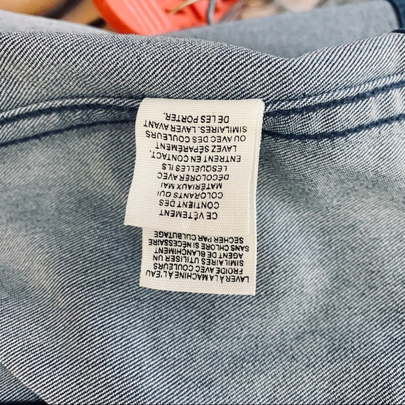 Free People Denim Mini Skirt. Blue. Sz 4. - Picture 6 of 9